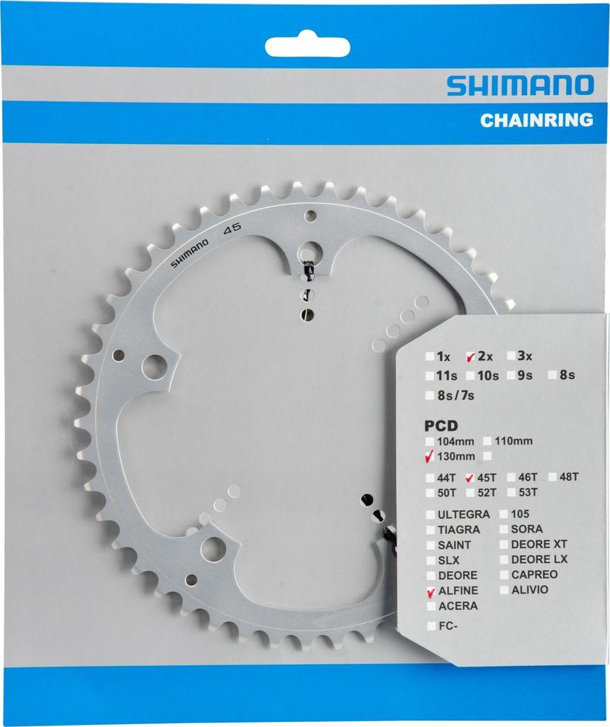 SHIMANO Ремонтные детали цепная звезда 45T Y1PB45000 (Серебряный) FC-S501