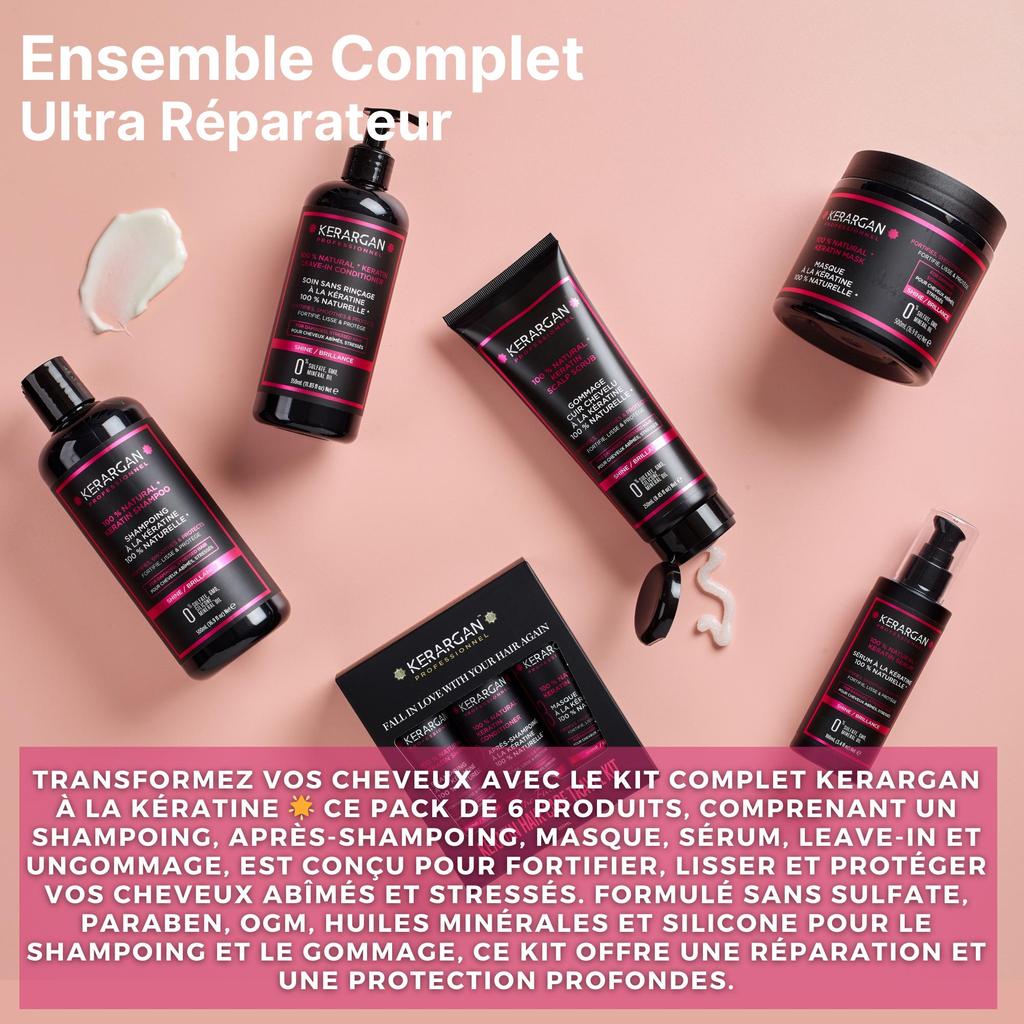 Kerargan Полный набор Ultra Repair Kit с кератином - 2200мл