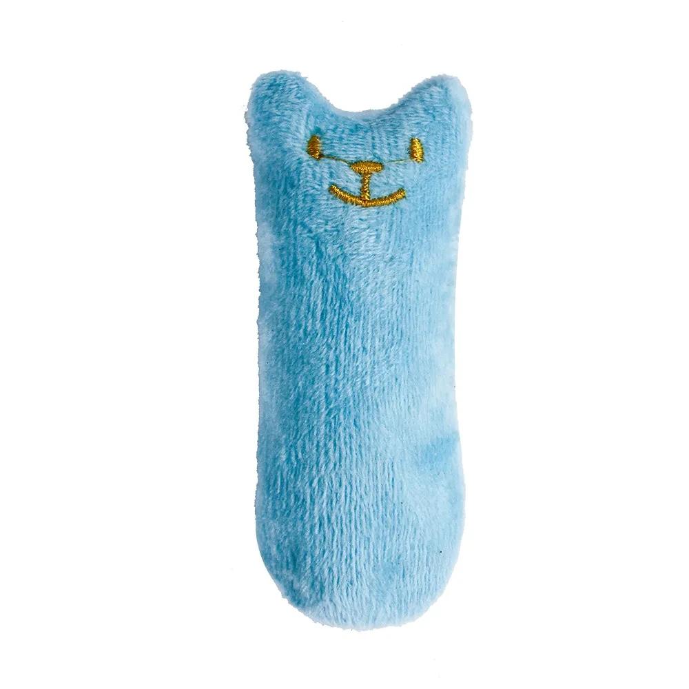 Teeth Grinding Catnip Toys Funny Interactive Plush Cat Toy Pet Kitten Chewing Vocal Toy Claws Thumb Bite Cat Mint For Cats