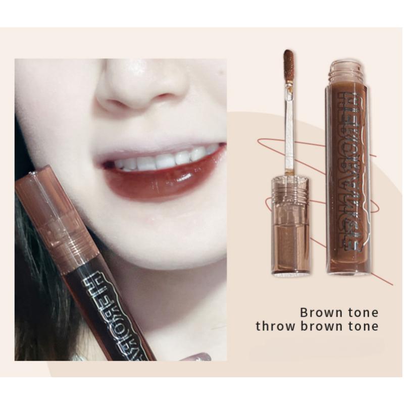 HER ORANGE Lava Paste Шоколадное зеркало Глазурь для губ Водяной туман Роса для губ Женский блеск для губ Нектар для губ Водный блеск Помада Летняя глазурь для губ