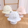 Cute Bear Baby Girl Sun Hat Dot Print Newborn Baby Bucket Hat Summer Casual Infant Toddler Panama Fisherman Cap