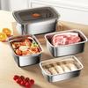 Microwaveable Fresh-keeping Box 316 Stainless Steel Food Storage Box Lunch Box  Camping