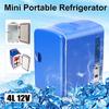 12V 4L Car Refrigerator Cooler Mini Fridge Car Home Small Household Boat Refrigeration Dormitory Outdoor Picnic Freezer Heater