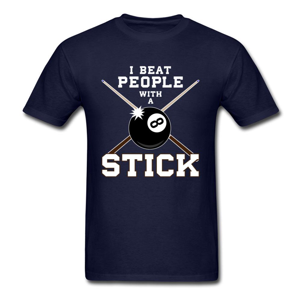 Crazy Unisex Tshirt I Beat People With A Stick Billiards Print Custom Sweatshirt Funny Short Sleeve Male Streetwear Tee Shirts