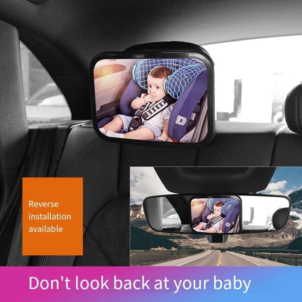 Great Visual Field Baby Infant Mirror Adjustable Reverse Mirror Car Seat Rear-View Mirror Child