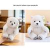 Очаровательная белая плюшевая игрушка полярного медведя