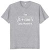 Я Sqrt[1 + Tan2 (с)] И я знаю это Футболка Хлопковая Футболка Оверсайз Унисекс Футболка Фитнес Футболки Мужская Одежда Стритвир