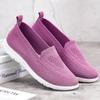 Women Casual Shoes Light Sneakers Breathable Mesh Summer Knitted Vulcanized Shoes Outdoor Slip-On Sock Shoes Plus Size Tennis