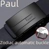 Zodiac Men's Automatic Buckle Belt: Stylish, Versatile Belt for Casual and Business Wear
