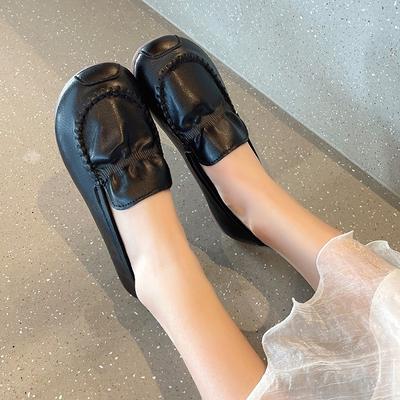 Модные женские туфли-бобы на одной ножке, уличная повседневная женская обувь больших размеров, обувь на мягкой подошве для беременных