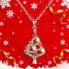 Шарм Женский Рождественская Елка Кулон Ожерелье Винтажный Серебряный Цвет Свадебный Для Женщин