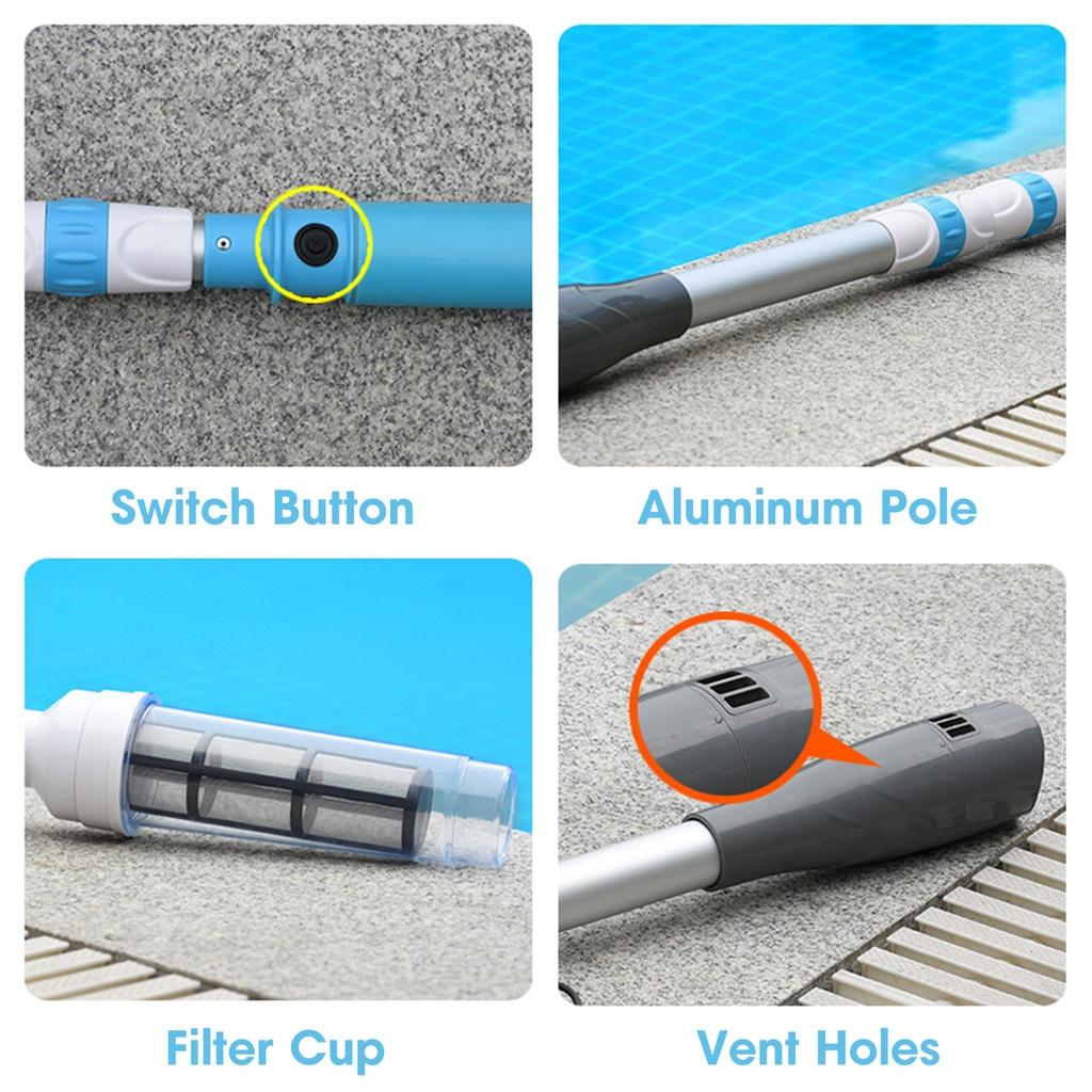 Перезаряжаемый пылесос для бассейна, портативный беспроводной пылесос для надземной уборки