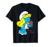 Smurf Smurfette Character Flower Blooming Smurfy Fan T-Shirt