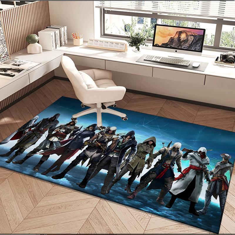 Assassin Game Area Rug Suitable for Indoor And Outdoor,Carpets for Playroom, Homes, Offices, Living Rooms,Home Decor,Christmas Fan Gift