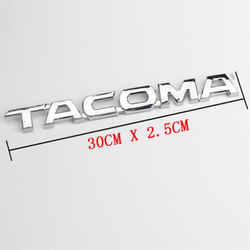 Высокое качество 1 шт. новый автомобильный стиль 30 см 3D ABS пластик хром черный эмблема боковая наклейка значок наклейка табличка для Tacoma