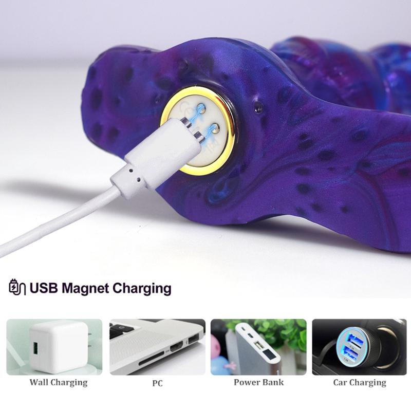 Wireless Remote Vibrator Wearable Monster Dildo Prostate Massager Masturbator Vibrating Butt Plug for Women Couple Sex Toys