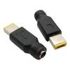 Portable DC5521 Female to Square Port Male Converter Adapter Power Conversion Head for YOGA 11S 13 Laptops