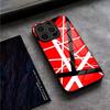 Чехол для телефона с графикой гитары Эдди Ван Халена для IPhone 17 Pro Max 15 Pro 14 12 11 13 Mini X XR XS 16 Plus SE Стеклянная крышка