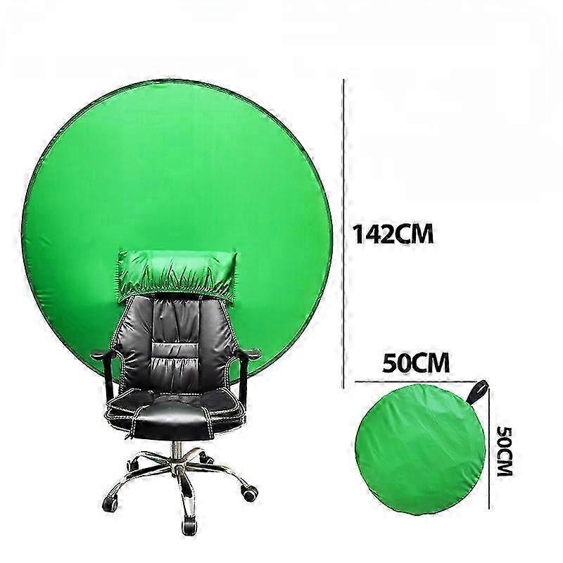 Foldable Photo Booth Live Streaming Room Props Backdrop Stand Green Curtains 2025
