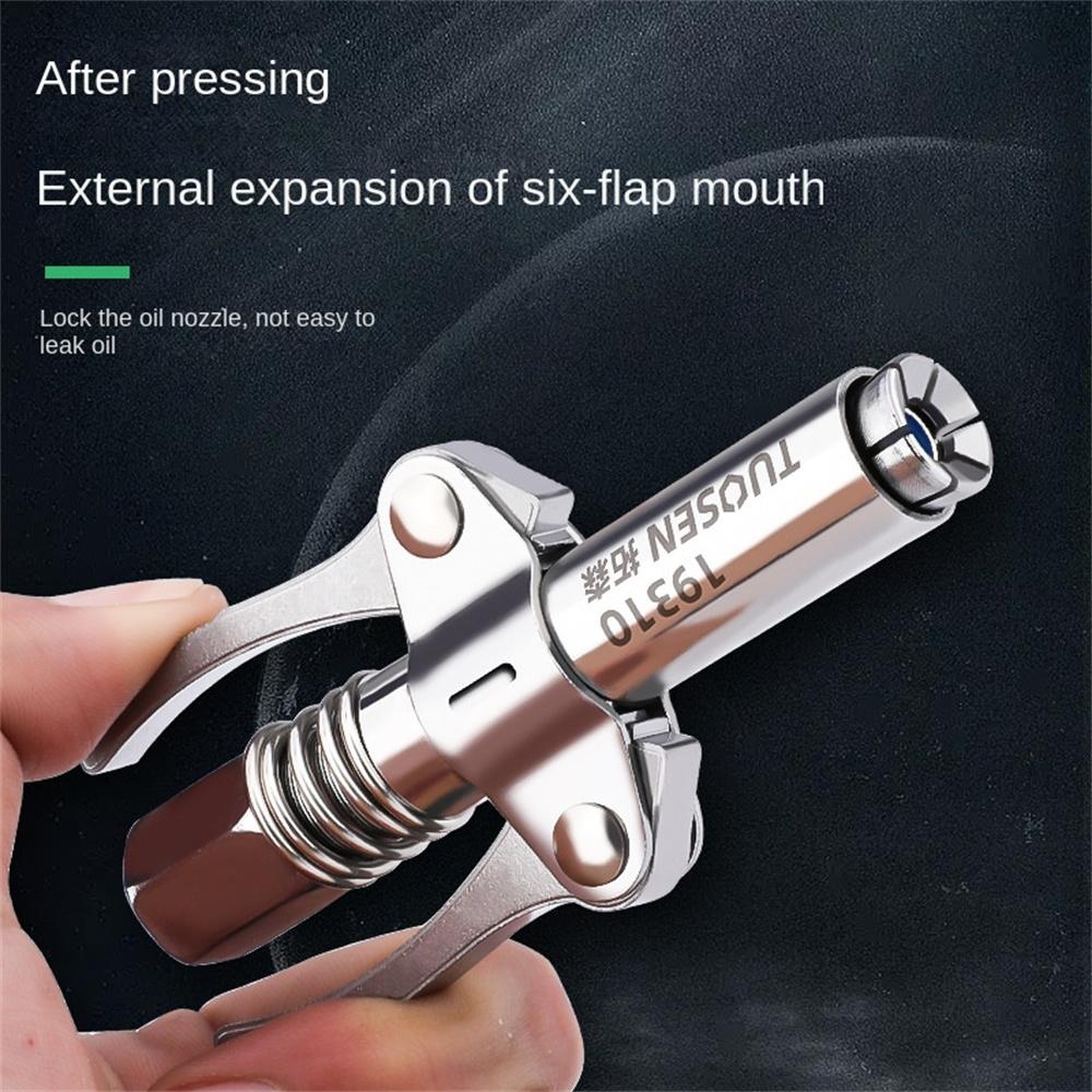 Grease Gun Coupler Grease Nozzle Oil Pump Car Syringe Lubricant Tip High Pressure Oil Nozzle Repairing Power Tools Accessories