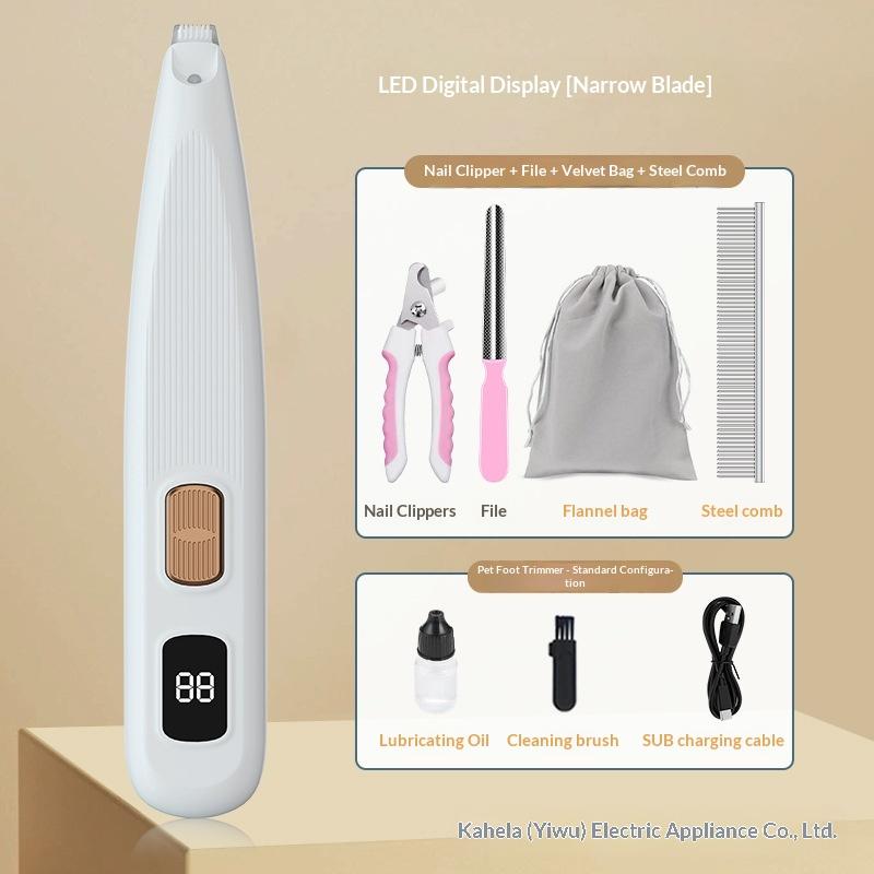 Partial hair clipper cat dog hair shaving device pet cat foot shaving artifact sole trimming cat hair electric clippers