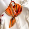 Luxury Brand Skinny Neckerchief Scarf For Women Satin Silk Ribbons Bandana Ladies Neck Tie Wrist Wrap Shawl Echarpe