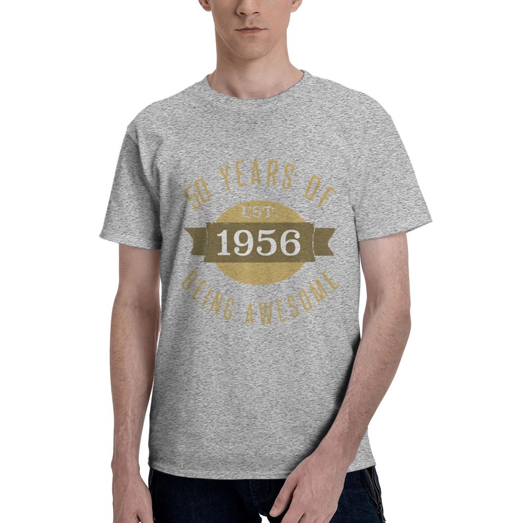 Established 1956 Mens T Shirts 70 Birthday Unique Tees Short Sleeve Crewneck Cotton New Arrival Tops TShirt