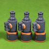 3Pcs Quick Connect Garden Hose Adapter With Ball Valve Fits 1/2", 3/8", & 3/4" Etc Hose Quick Connectors For Garden/Car Washing