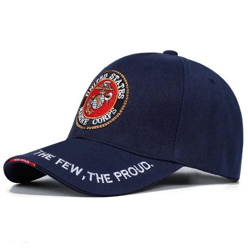 Fashion United States Marine Corps Baseball Cap Letter Embroidered Hip Hop Hats Outdoor Sports Caps Bone Marine Seals Hats
