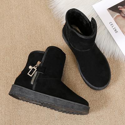 Женские короткие сапоги 2024 года, зимние новые женские зимние сапоги, женские сапоги с толстой подошвой, теплые женские сапоги на платформе, женская обувь