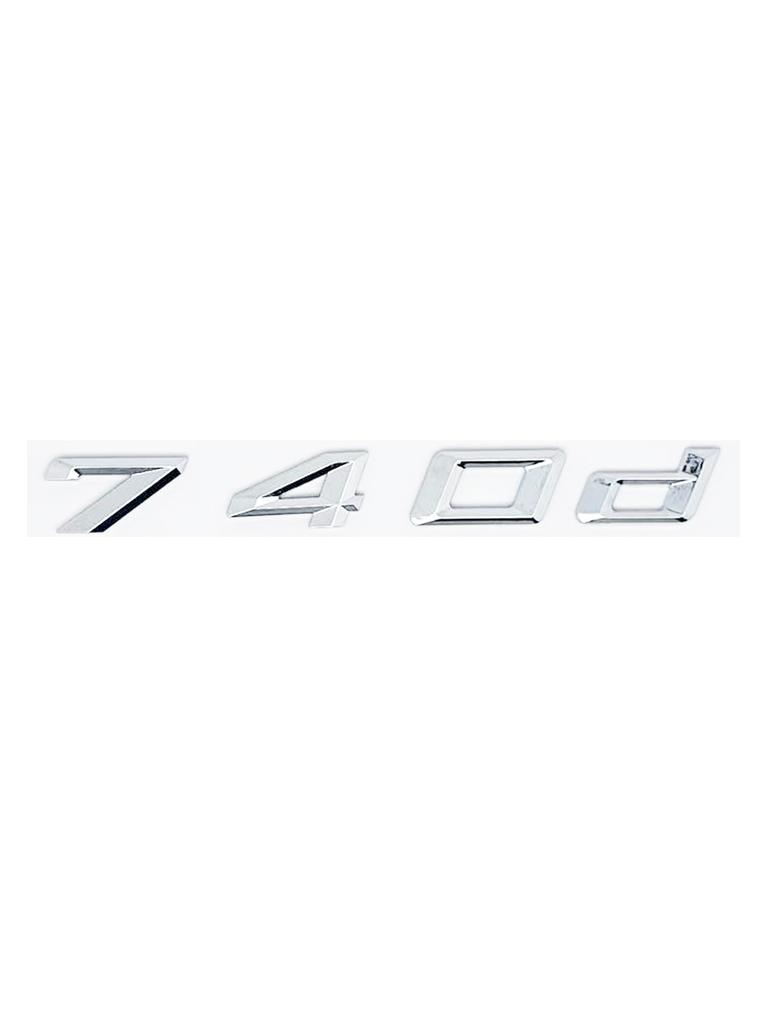 New Font Black Chrome ABS Alphanumeric Trunk Emblem for BMW 7 Series G11 G12 G70 G71 - 730d 740d 745d 750d 760d Nameplate Sticke
