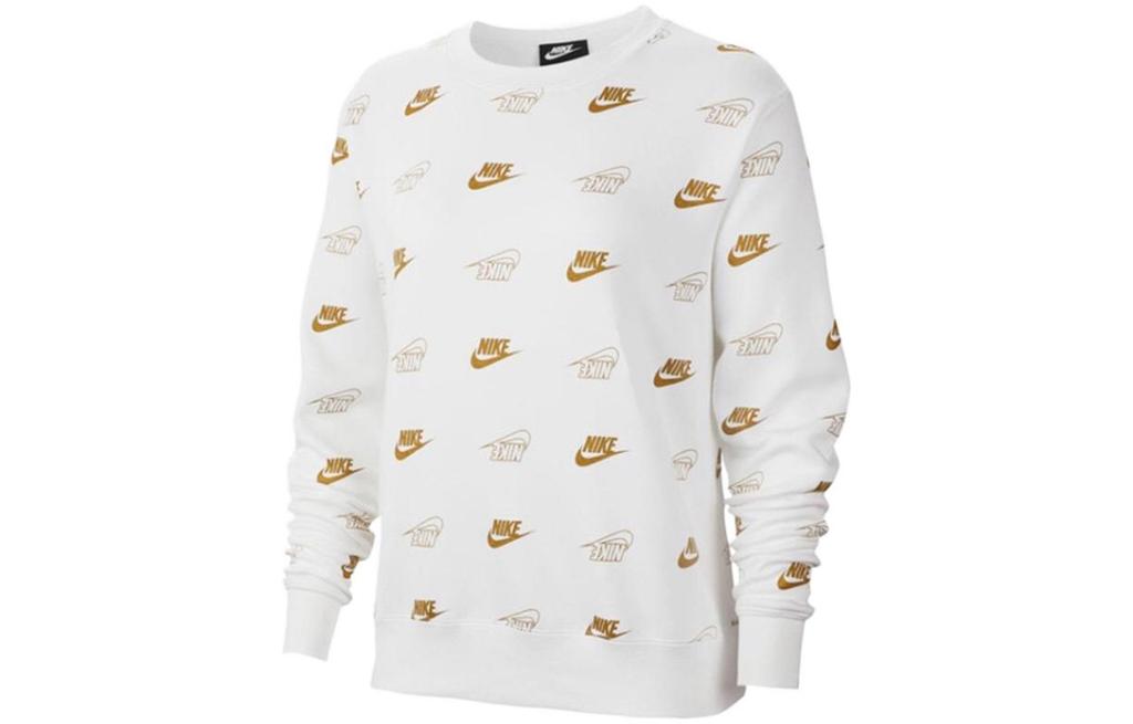 Nike Sweatshirts Women's White Crew Neck Moderate Regular BV4995-100