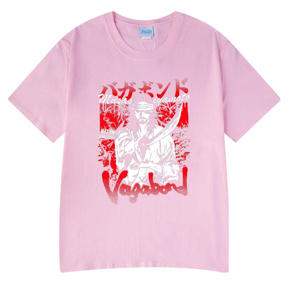Japanese Anime Vagabond Miyamoto Musashi Vintage Tshirts Cosplay Unisex Women Clothing Summer Fashion Couple T Shirts Funny Wears