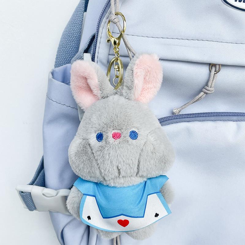 Adorable Plush Bunny Keychain Toy Soft Lilith Rabbit Doll Stuffed Animal Bag Charm
