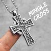 Celtic Knot Cross Stainless Steel Men Women Necklaces Pendants Chain Gothic Punk Trendy Amulet Jewelry Creativity Gift Wholesale