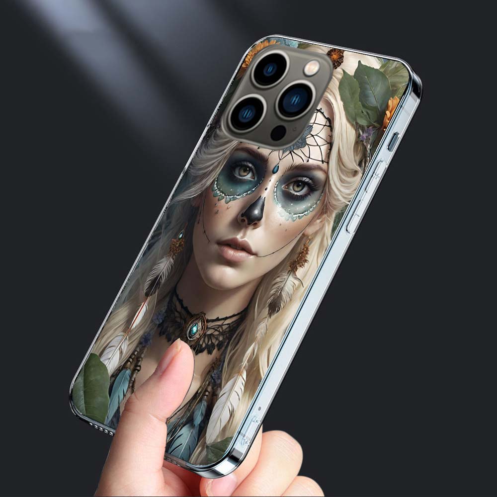 Dreamcatcher Sugarskull Phone Case For Iphone 16 15+ Pro Max 17 Air Capa 14 Plus 16E 13 Pro 12 Mini 11 Cove
