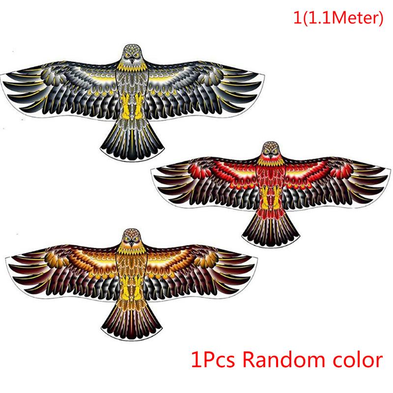 Детский воздушный змей с плоским орлом 1,2 м, линия воздушного змея 100 м, детские воздушные змеи с летающими птицами, уличная игрушка