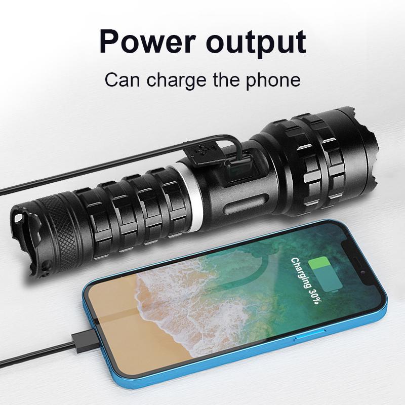 Мощный фонарик 230000LM XHP100 Светодиодный фитиль высокой яркости Лампа Кемпинг Фонарь Походный светильник