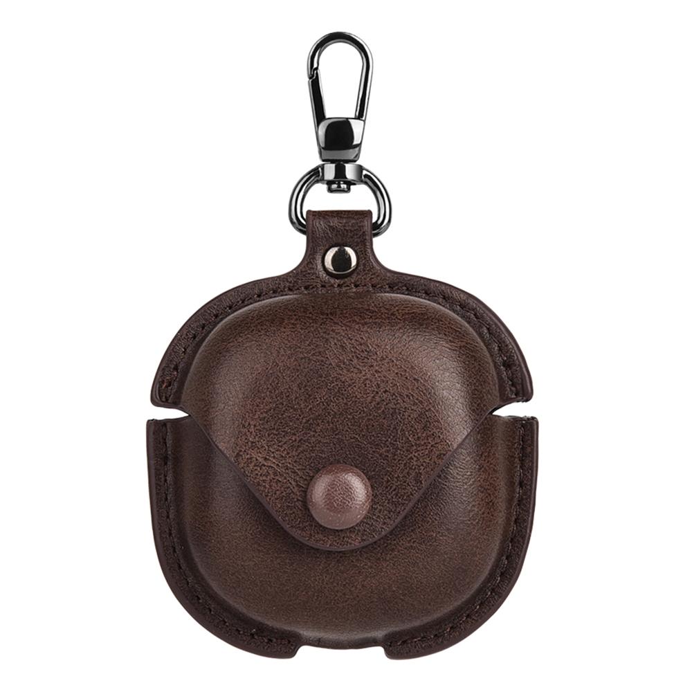 Чехол для наушников Samsung Galaxy Buds Core Бизнес-кожа + Защитная крышка из ПК