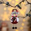 Christmas Hanging Decoration Reindeer Cloth 3D Santa Claus Snowman Bear Doll Pompom Leg Cute Handmade