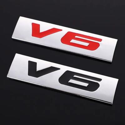 Логотип V6 V8, наклейка на заднюю эмблему автомобиля, значок