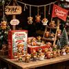 Advent Calendar for Adults Highland Cow Calendars 2026, 2D Acrylic Ornaments, 24 Days Christmas Cat Lovers Countdown with Collectible Mini Figures