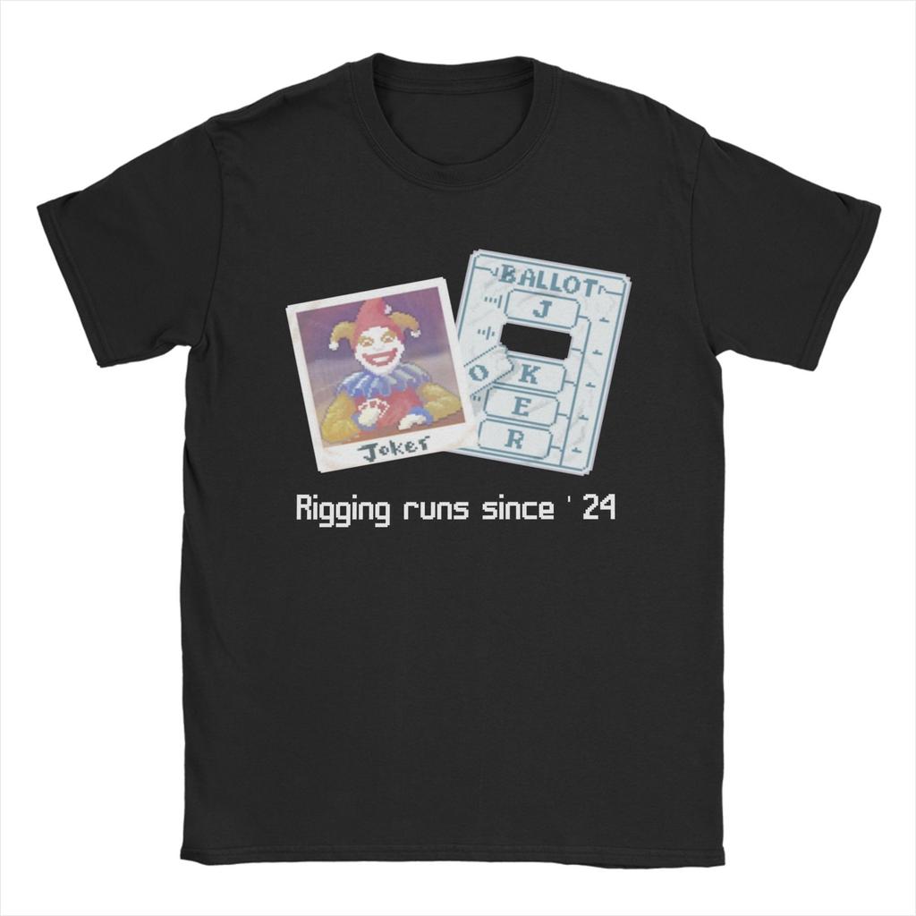 Summer Balatro Game Card Joker Printed Men's Round Neck T-shirt 100%Cotton Casual Street Hip Hop Breathable Short Sleeve Large