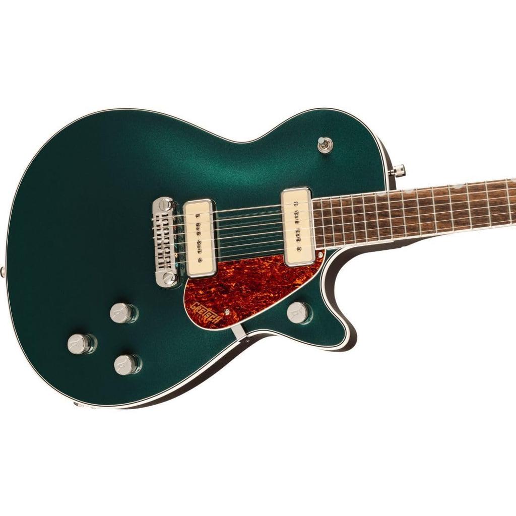 GRETSCH Электрогитара Два 90 с лавровым грифом Cadillac Green Мягкий чехол в комплекте G5210-P90 Electromatic® Jet™ Single-Cut Wraparound, Накладка на гриф,