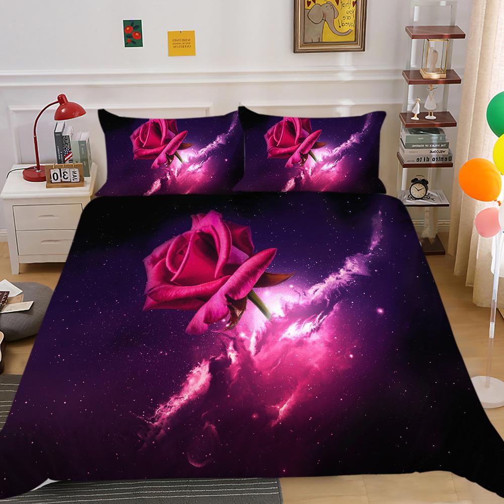 Home Bedding Set 3D Digital Printing Full-size King Bed Double Bed Adult Children Bedroom Quilt Cover and Pillowcase Bedding