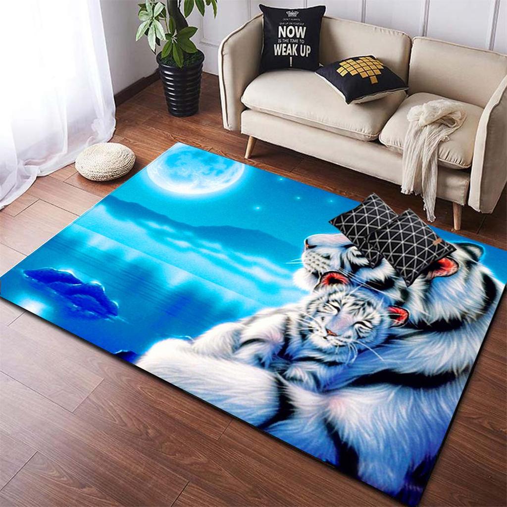 Ковры с принтом тигра, коврики с животными, напольные коврики, коврики и ковер для дома, гостиной, современный прямоугольный ковер