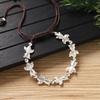 Handwoven Bracelet Retro Silver Copper Coin Small Fish Bracelet Niche Hand Rope Accessories Women