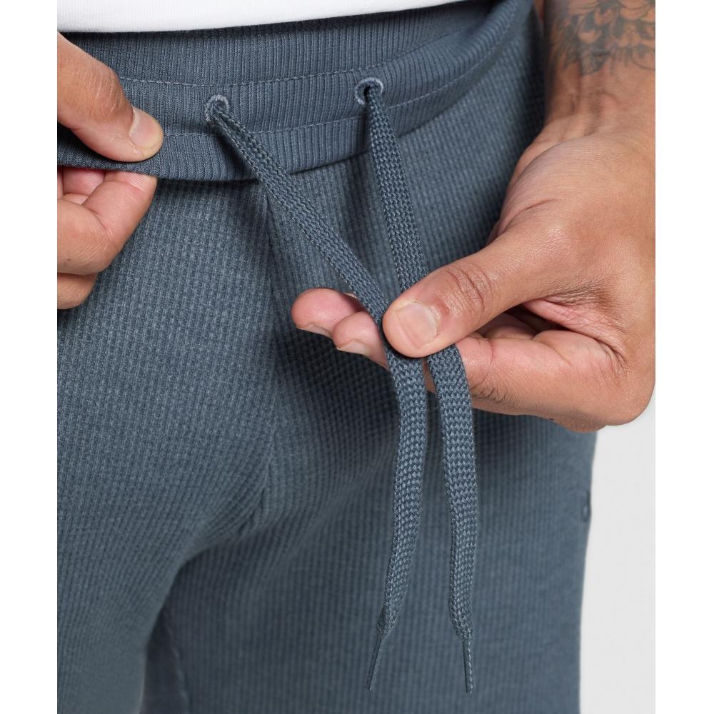 Gymshark Вафельные шорты титаново-синие A1b4t Udpk