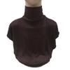 New Womens Muslim Modal Fake False Collar Islamic Hijab Extensions Turtleneck High Neck Cover Warmer Bright Solid Color Half Top