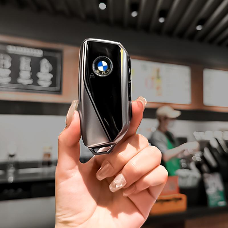 Горячий 2025 Серый оружейный ТПУ Чехол-оболочка для корпуса брелока автомобиля Для BMW I7 X7 G07 LCI IX I20 X1 U11 7 Серия G70 G09 XM U06 G81 M3 Ключевые аксессуары